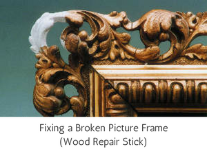 Epoxy Putty Repair Stick Wood - Fixing a Broken Picture Frame